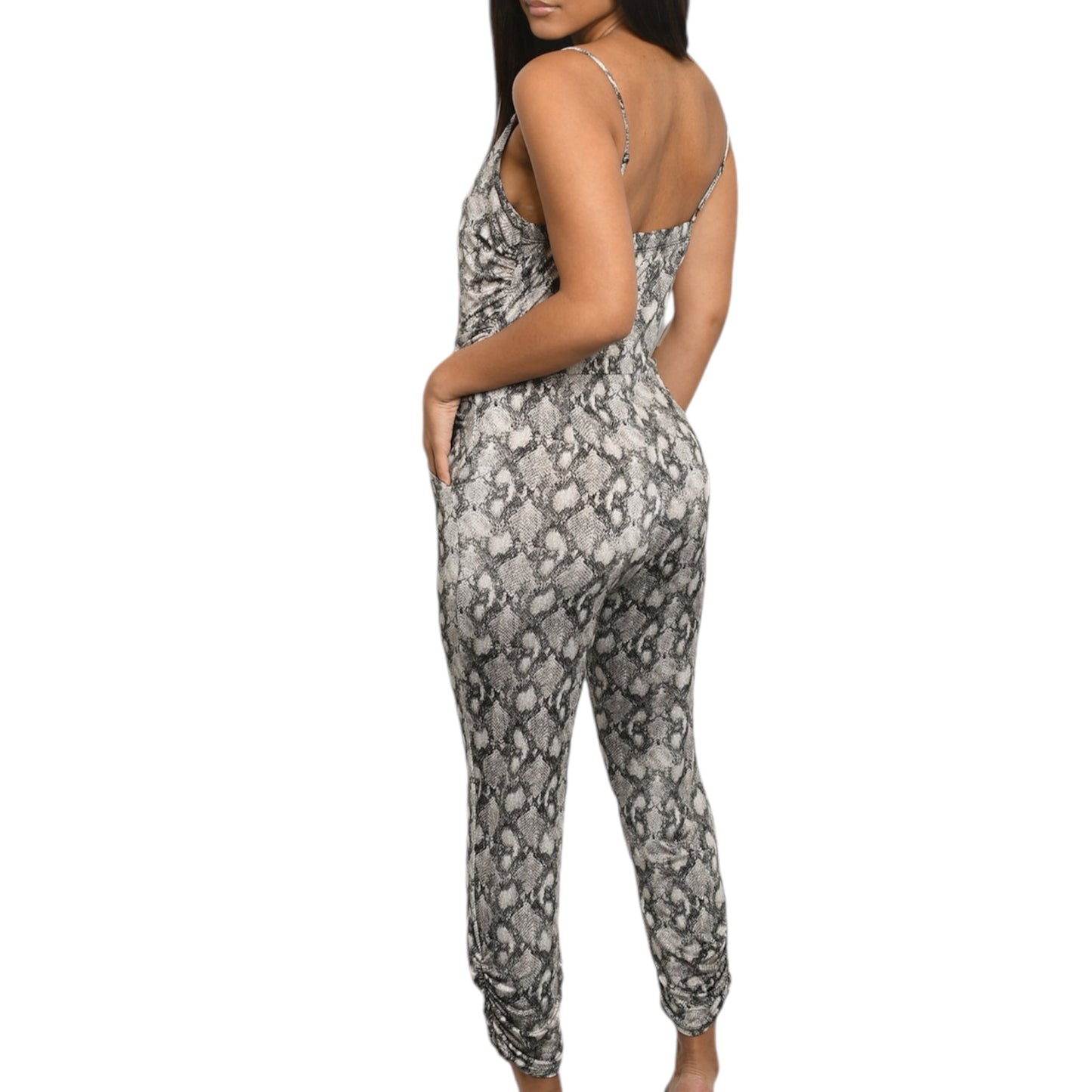 Snake Print Jumpsuit